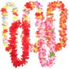 Декоративные цветы 5pcs Цветочные венки искусственные гавайские вечеринки Leis Favors Favors костюми