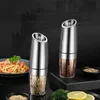 Gravity Electric Pepper and Salt Grinder Mills Automatic Spice Seasoning Bottle Food Adjustable Coarseness 240328