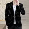 Luxury Spring Men's Black Cost Blazers British Single Plaid Jacket One Button Suit Blazer Youth Man Spring Autumn Designer Designer Outwear Coars Veste