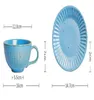 Cups Saucers Coffee Cup Ceramic Mug High-Capacity Heat-Resistant Mugs And Saucer Set Household Microwave Oven Three-Color Optional Milk