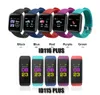 Smart Wristbands ID115 ID116 Plus Smart Bracelet Watch 심박수 피트니스 추적기 ID115HR 방수 WatchBand Wristband for Andro4760111