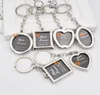 PO Frame Round Heart Oval Rhombus Shape Metal Sloy keykain key -key -keyring keyring keychains keysains keyring gift8131661