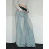 Jeans para mujeres Vintage Holgado High Wisting Denim pantalón 2000S Harajuku 90S Estética retro coreana y2k pantalones de piernas ancho