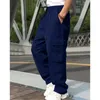 Pantalons pour hommes décontractés pour le printemps et l'été, vêtements de travail pour jeunes avec plusieurs poches, jambe droite