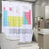 Duschvorhänge periodischer Tisch der Elemente druckt digitaler Partition Vorhang Polyester wasserdichtes Stoffbaden