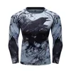 Męskie koszulki poliestr spandeksu oddychający mężczyźni MMA Rashguard Kickboxing T-shirty Cody Lundin Raglan Sleeve No Gi Jiujitsu Jersey Boxing