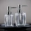 Dispenser voor vloeibare zeep Thuis Transparant kristalglas Handdesinfecterend flesje Creatieve Europese pers El Lotion