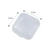 Boîtes de bijoux 100pcs Small Square Transparent Plastic Box Boîte de rangement Emballage de récipient de finition pour la livraison de chute des boucles d'oreilles DH8VT