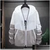 Men'S Jackets Mens Sunblock Clothing M-4Xl Airpermeable Jacket Ice Silk Coupler Summer Thin Logo Fishing Sun-Protective Drop Delivery Dhp50