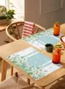 Bord Mattor Flower Daisy Spring Summer Watercolor Dining Placemat Table Bordkök Kök Mat Matt Pad 4/6st Heminredning