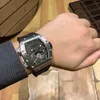 Bekijk heren luxe ontwerper Kijk Wine Barrel Rubber Riem roestvrij staal automatisch mechanisch horloge 2024 Hot Sale Z9em