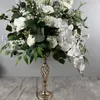 35cm to 60cm diameter can choose) Popular sale classic white rose with greenery floral ball artificial flower ball center piece