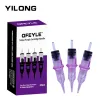 YilongTattoo igły do ​​dyspozycji Profesjonalna kaseta 0401RL 0603RL 0803rl 1003rl Purple Wysoka jakość tatuażu