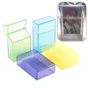 Caixa de armazenamento transparente de 3 polegadas Kawaii Papelary Blingbling Photo Card Box Caixa de contêiner Álbums ídolos Caixa de armazenamento de fotos