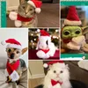 Cappello da gatto di abbigliamento per cani con sciarpa -cristmas costume set cucciolo