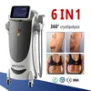 6 Poignées 360 cryo-graisse de congélation cryolipolyse Slimming Machine Perte de poids Anti cellulite Dissolvent la machine à sculpture cool