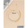 Beaded Strand Women Fashion Jewelry Chain Naturally Freshwater Pearl Bracelet Birthday Party Gift Drop Delivery Bracelets Dhho0