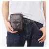 Men Genuine Leather Cell/Mobile Phone Case Cross body Waist Pack Hip Bum Bags Fashion Casual Male Belt Hook Messenger Bag 240322