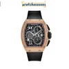 Watches Luxury Mechanical Swiss Movement Ceramic Dial Rubber strap Sports Lifestyle Indoor Time Code Gold Rm72-01 qq BN