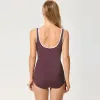 Bär kvinnor plus storlek baddräkter byggda kopp en bit zip front badkläder solid lady beachwear badbiquini ny