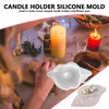 Opslagflessen Tealight kaarsenhouder Moldconch vorm Planter Diy Siliconenvormige spiegel stereoscopische bloempottencontainer