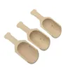 3pcs mini colher de madeira colher de banho colher de farinha colher colher utensílios de cozinha - 2.3x7.6cm 2.5x8.1cm 3x7.8cmkitchen Conjunto de utensílios