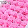 Decorative Flowers 10Pcs Artificial Soap Flower Carnation Head Decor Essential Wedding Bouquet Mother's Day Gift Holding