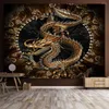 Tapestries kleurrijke Chinese draak totem decoratief tapijtgrens woonkamer esthetische kunst persoonlijkheid thuisdecoratie