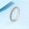 Кластерные кольца Pubang Fine Jewelry Solid 925 Серебряное серебря