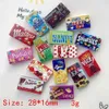 Kitchens Play Food NEW 6PCS/9PCS Mini Resin Candy 1/6 Scale Dollhouse Miniature Chocolate Snacks Box for Dollhouse Kitchen Play Decoration Toys 2443