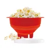 Storage Bags Large Kitchen Microwave Popcorn Bowl Bucket Silicone DIY Red Maker W/Lid Chips Fruit Dish High Quality Easy Tools Kids
