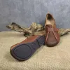 Laarzen 2023 nieuwkomers rond teen platte ballet loafers vrouw eenvoudige zachte en suede lederen mocassins dames retro schoenen vrouwen platschoen