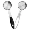 Coffee Scoops 2 Pcs Scoop Kitchen Seasoning Measuring Spoons Measure Tablespoon Ladle Stainless Steel Metal