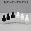 Lagringsflaskor 3 ml transparent liten droppflaska mini 1 ml eterisk olja essens Stoste prov 5 ml uppdelade glas tomma behållare