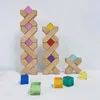 Kitchens Play Food X Blocks Set Acrylic Cubes Baby Open Ended Play Toys Kids Montessori Activity Stacking Toys House Grid Blocks Game for Children 2443