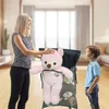 Storage Bags Stuffed Animal Holder Universal Stuffy Organizer Bean Bag Chair Blankets Maintains Shape For Pillows Blanket Toys