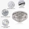 أضواء السقف Frixchur الحديثة ثريا كريستال جولة LED LED Flush Flush Mount Flush لغرف النوم غرفة المعيشة المطبخ المطبخ