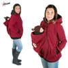 Hoodies للسيدات Pulabo S-3XL Baby Carrier Jacket Kangaroo Hoodie Winter Gaternity Hoody معطف للنساء الحوامل تحمل الحمل