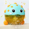 Baby Bath Toy Electric Spray Water Play Automatic Bubble Maker Machine Floating Light Up Sprinkler Bathtub Shower Toys for Kids 240403