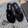 2024 Luxury Designer Women's Slipper Sandals Shoe Slide Summer Fashion Wide Flat Flip-Flops, 2 C Classic Printed Letter Sandaler Storlek 35-42