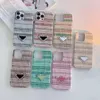 Colorful Metal Logo Phone Case Straw Mat Woven Texture For Iphone 14 11 Pro Max 12 13 Xs Xr Color Blocking Half Wrap Cover