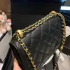 7a Luxury Designer Chain's Chain Bag Material Cow Hide Material Original Custom Quality New Diamond Diamond Pattern Sac Clamhell Super All-in-One Crossbody Sac