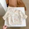 Sets MiniAinis Autumn Winter Baby Knitted Coat+ Pants+hat+socks 4 Pieces Suit Girls Sweater Clothing Set Children Beige Warm Clothes