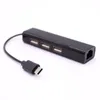 4 in 1 USB Tipo C HUB HUB USB C HUB a RJ45 Adattatore LAN ETHERNET della scheda di rete RJ45 100 MBPS per computer portatile Thunderbolt 3