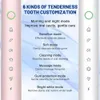2パック電動歯ブラシ8ブラシヘッド -  IPX7防水、6つのモード、スマートタイマー付き42000VPM -SONIC ELECTRIC TOUTHBRUSH for Adult -Dental Careセット