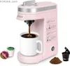 Cafetières Chulux Single Serve Coffee Makerone Button Opération avec arrêt automatique pour le café et le thé avec 5 à 12 oncepink Y240403