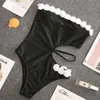 2019 bikini sexig blommig baddräkt fyra färg en bit kvinnlig bikini