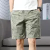 Short masculin Modèles de travail en coton Summer desserre une section mince sportive droite cinq pantalons de loisirs
