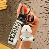 Cartoon creativo Cool Boom Bear Keychain Coppia di bambole Accessori appesi piccoli regali all'ingrosso Spedizione gratuita DHL/UPS