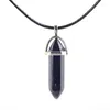 Pendant Necklaces Stone Hexagonal Column European And American Fashion Rock Crystal Prism Necklace